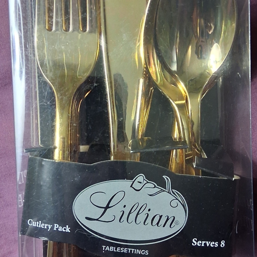 Gold Cutlery Pack - Serves 8